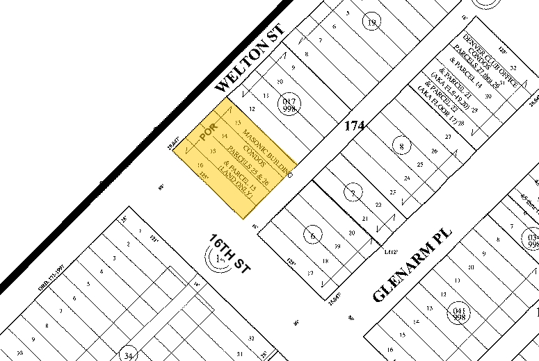 535 16th St, Denver, CO for sale - Plat Map - Image 1 of 1