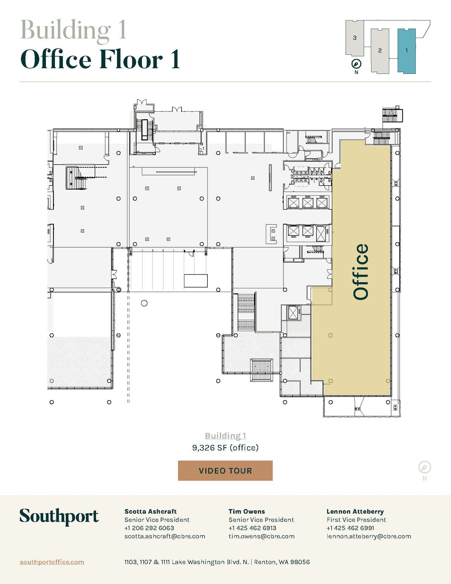 1101 Lake Washington Blvd N, Renton, WA to rent Floor Plan- Image 1 of 1