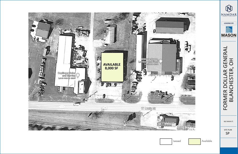 662 W Main St, Blanchester, OH for rent - Site Plan - Image 2 of 2