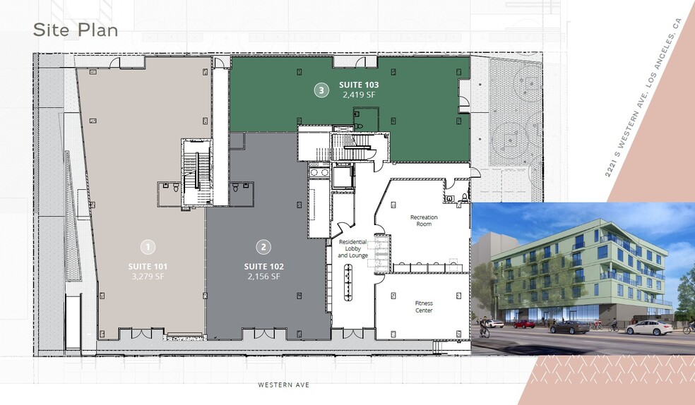 2221 S Western Ave, Los Angeles, CA for rent - Site Plan - Image 3 of 3