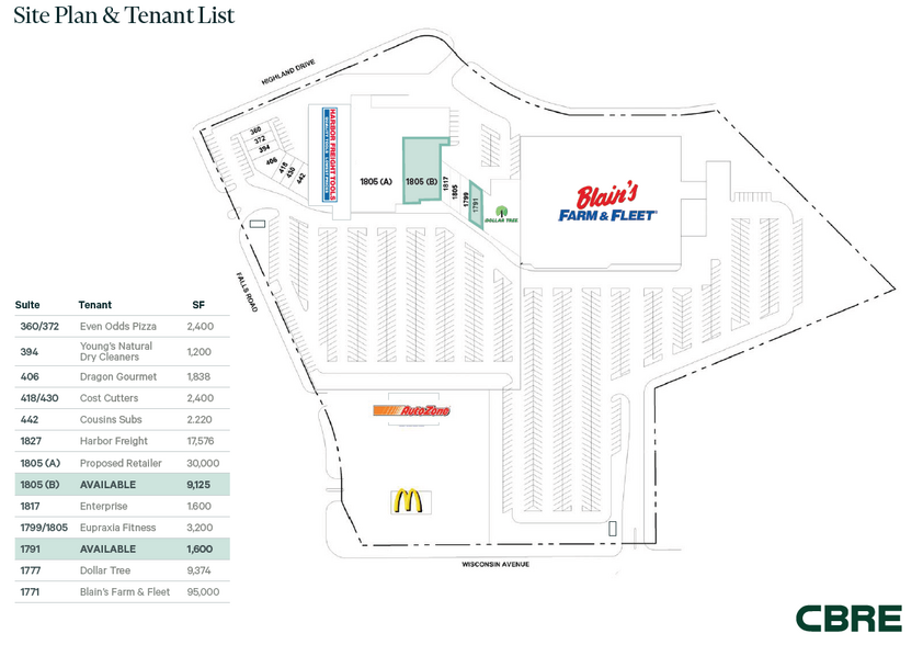 1771-1827 Wisconsin Ave, Grafton, WI for rent - Site Plan - Image 3 of 5