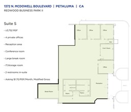 1372 N McDowell Blvd, Petaluma, CA for rent Floor Plan- Image 1 of 7