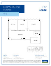 5433 Westheimer Rd, Houston, TX for rent Floor Plan- Image 1 of 1