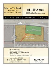 I-35 and Fairlawn Avenue, Schertz, TX - aerial  map view