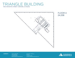 1550 Wewatta St, Denver, CO to rent Floor Plan- Image 1 of 7