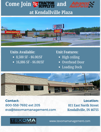 More details for 835 E North St, Kendallville, IN - Retail for Rent