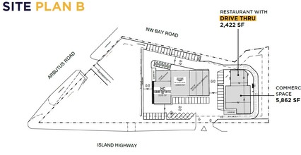 1209 Island Hwy E, Parksville, BC for rent Site Plan- Image 1 of 2