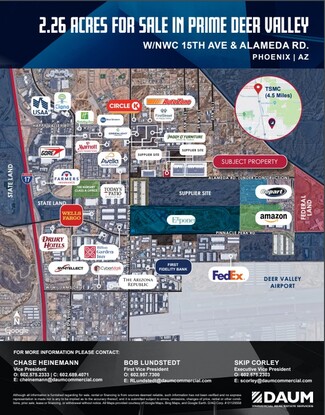 More details for N/NWC 15th Ave & Alameda Rd, Phoenix, AZ - Land for Sale