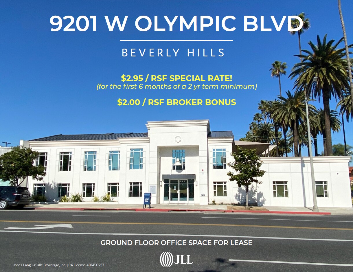 9201 W Olympic Blvd, Beverly Hills, CA to rent Building Photo- Image 1 of 5