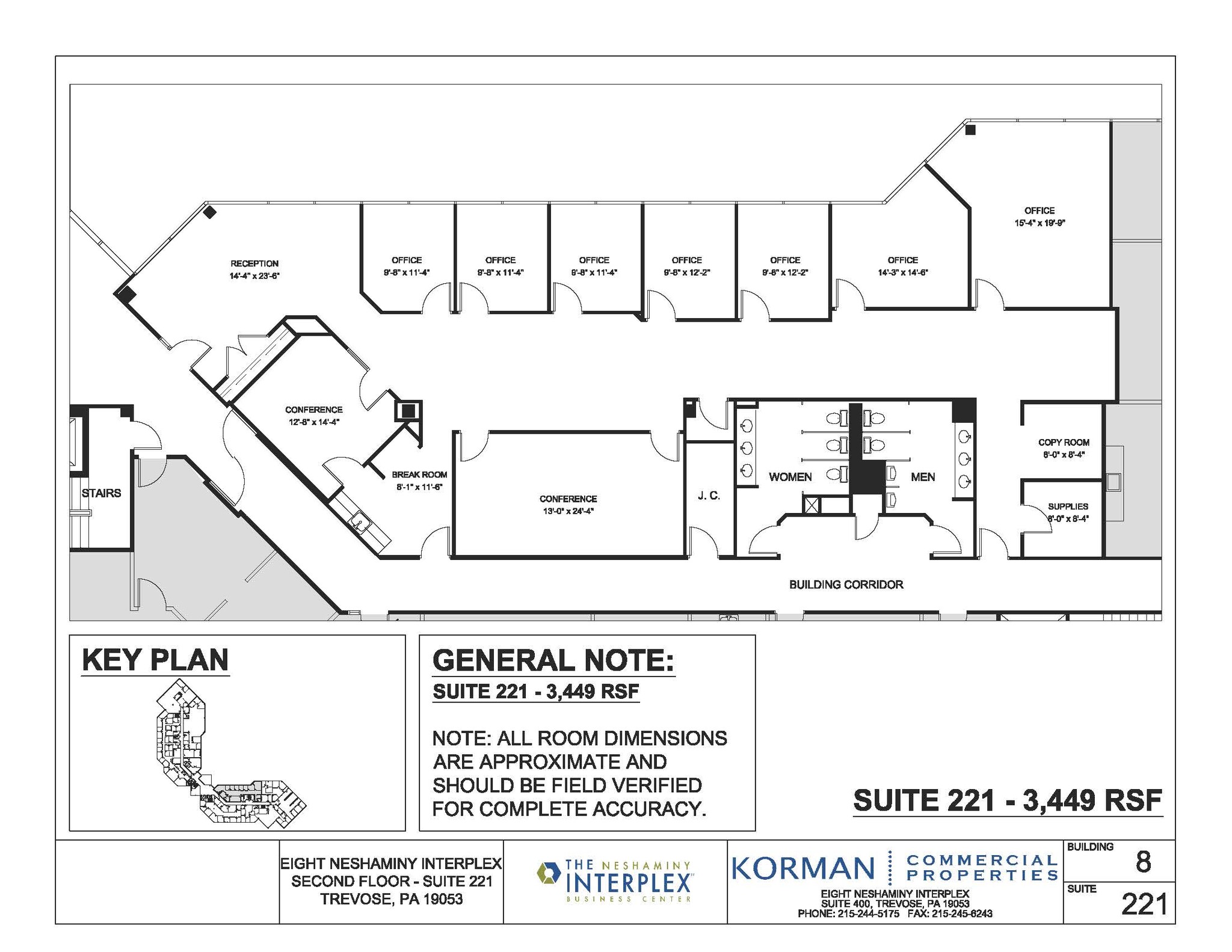 8 Neshaminy Interplex, Trevose, PA for rent Floor Plan- Image 1 of 1