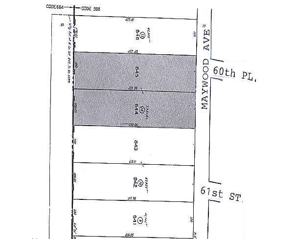 6051 Maywood Ave, Huntington Park, CA for rent - Plat Map - Image 2 of 3