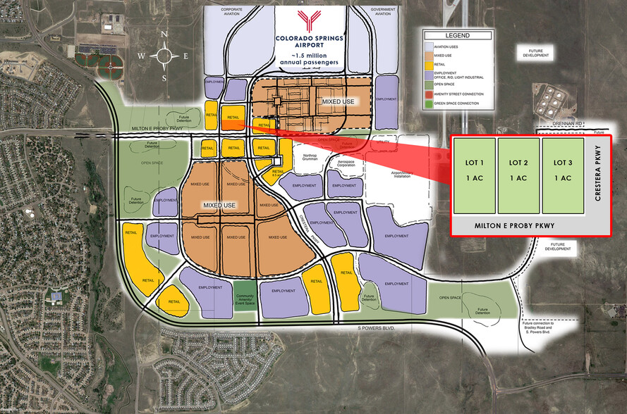 Nec Milton E Proby Pkwy & Powers Blvd, Colorado Springs, CO for rent - Site Plan - Image 3 of 4