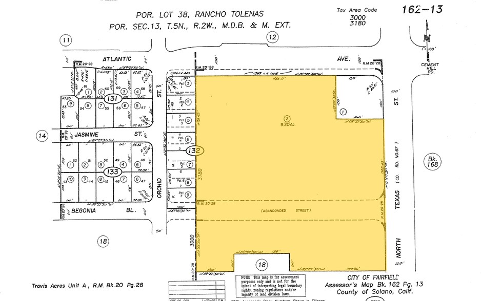 2505-2525 N Texas St, Fairfield, CA for rent - Plat Map - Image 2 of 6