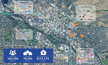 300 E Bannock St, Boise, ID - aerial  map view