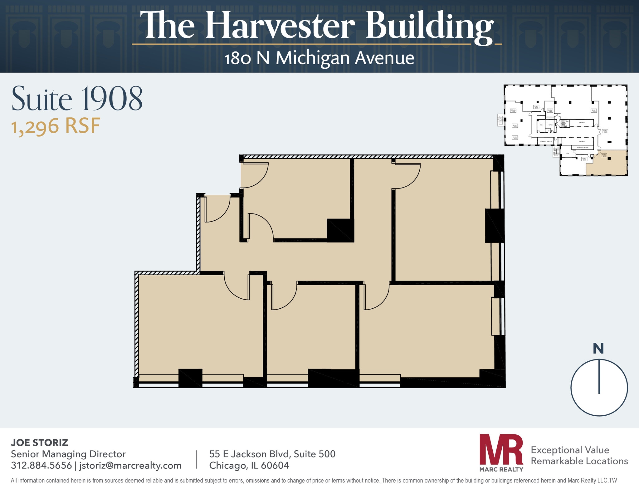 180 N Michigan Ave, Chicago, IL to rent Floor Plan- Image 1 of 1