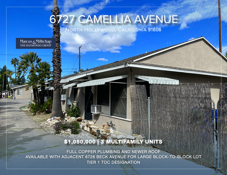 6727 Camellia Ave, North Hollywood, CA for sale - Building Photo - Image 1 of 7