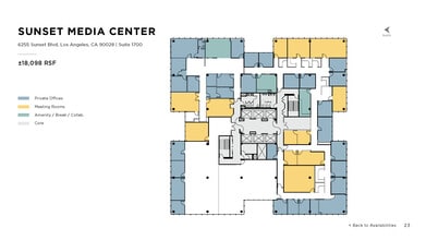 6255 W Sunset Blvd, Los Angeles, CA to rent Floor Plan- Image 1 of 1