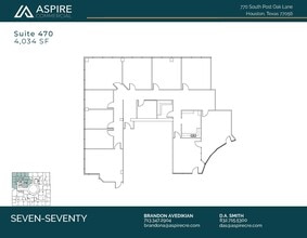 770 S Post Oak Ln, Houston, TX to rent Floor Plan- Image 1 of 4