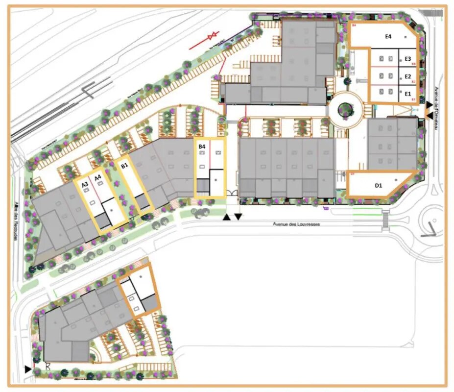 Light Industrial in Gennevilliers to rent Site Plan- Image 1 of 4