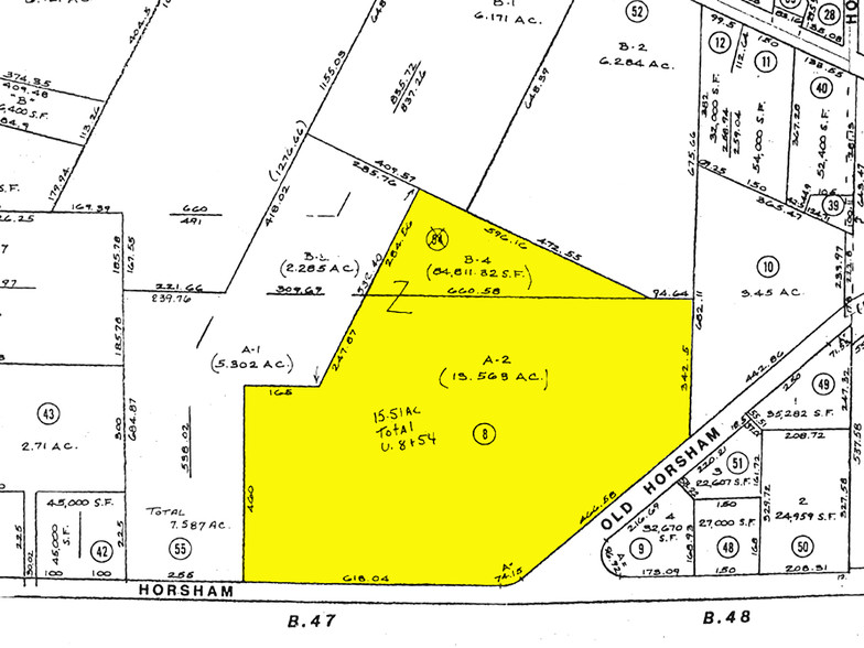 400 Horsham Rd, Horsham, PA for rent - Plat Map - Image 2 of 7