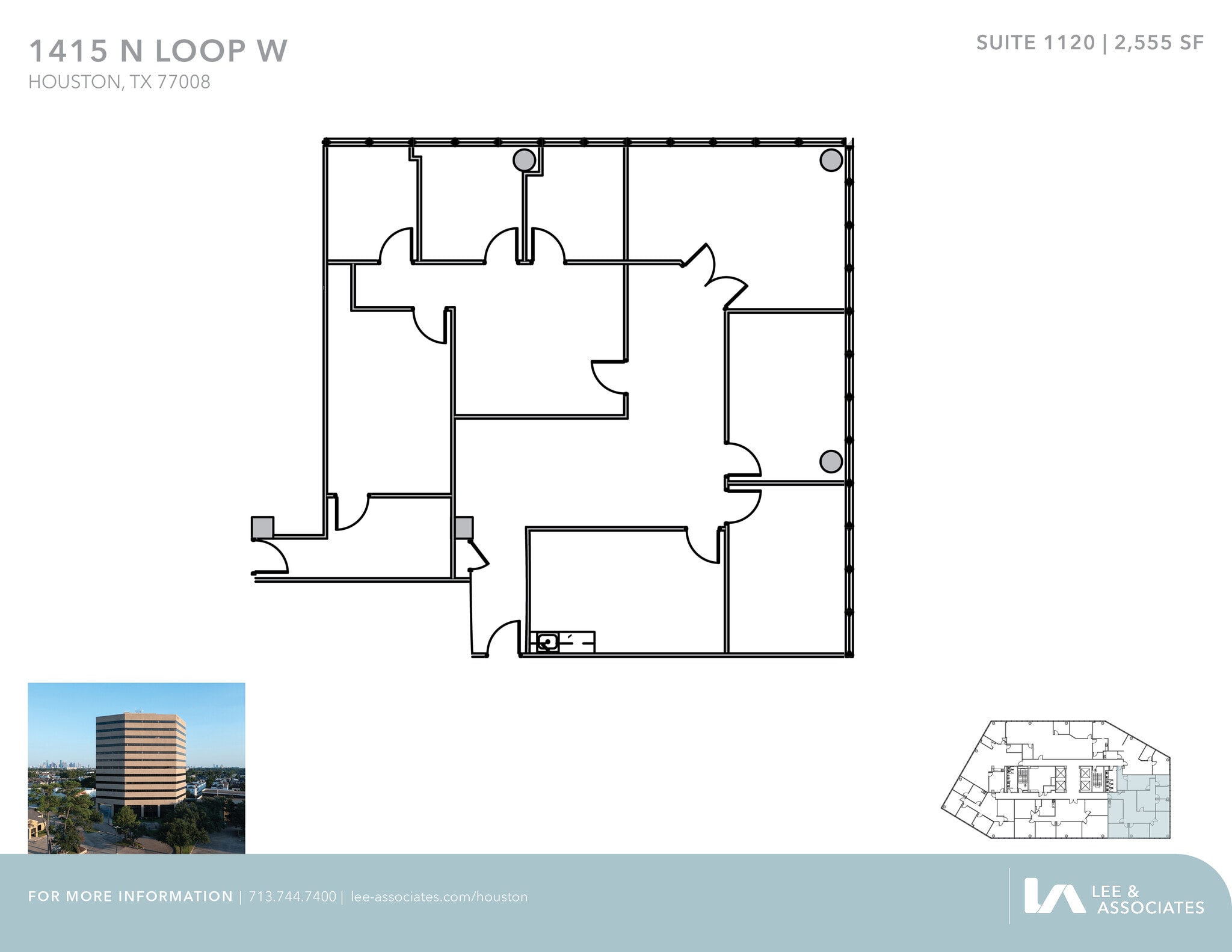 1415 North Loop W, Houston, TX to rent Floor Plan- Image 1 of 3