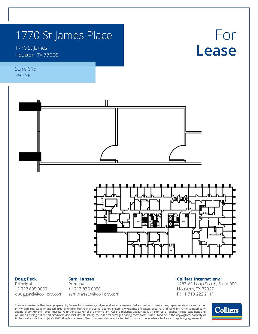 1770 St James Pl, Houston, TX to rent Floor Plan- Image 1 of 1