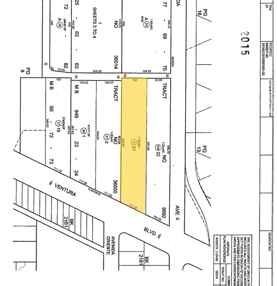 18321 Ventura Blvd, Tarzana, CA for rent - Plat Map - Image 2 of 22