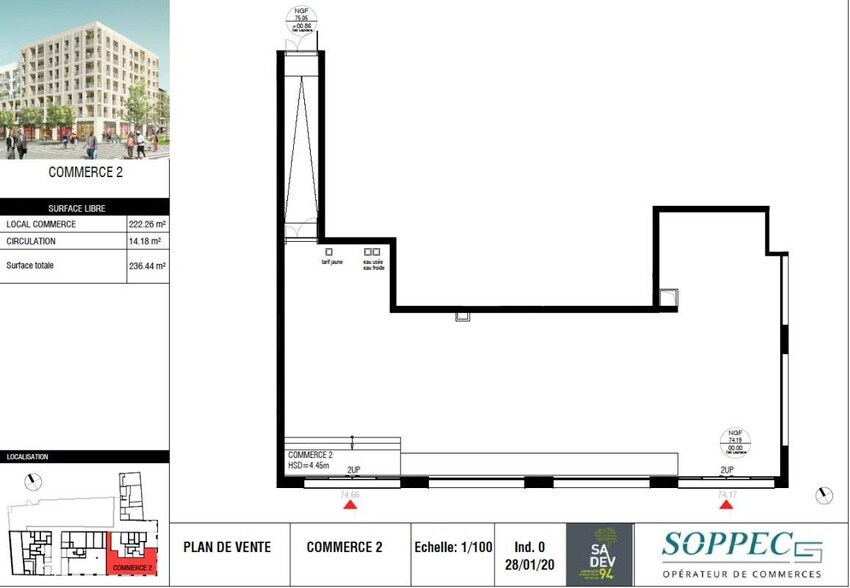 Av Du President Salvador Allende, Arcueil for sale - Floor Plan - Image 2 of 10
