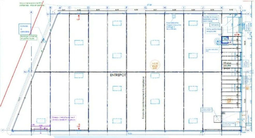 Office in Le Blanc-Mesnil to rent - Floor Plan - Image 2 of 2