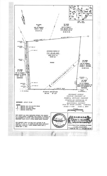 13352 Windsor Blvd, Windsor, VA for sale - Plat Map - Image 2 of 2