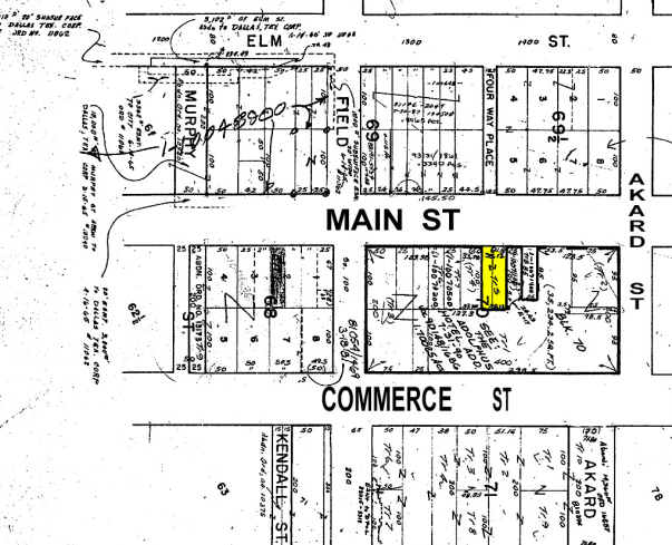 1400 Main St, Dallas, TX for rent - Plat Map - Image 2 of 6