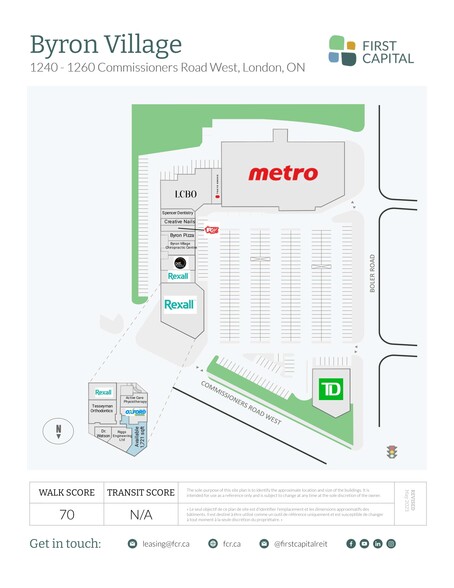 1240 Commissioners Rd W, London, ON for rent - Site Plan - Image 1 of 5