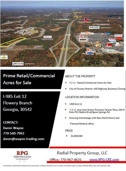 I-985 Exit 12, Flowery Branch, GA for sale - Other - Image 3 of 3