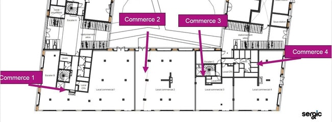 Location Commerce 653 m²