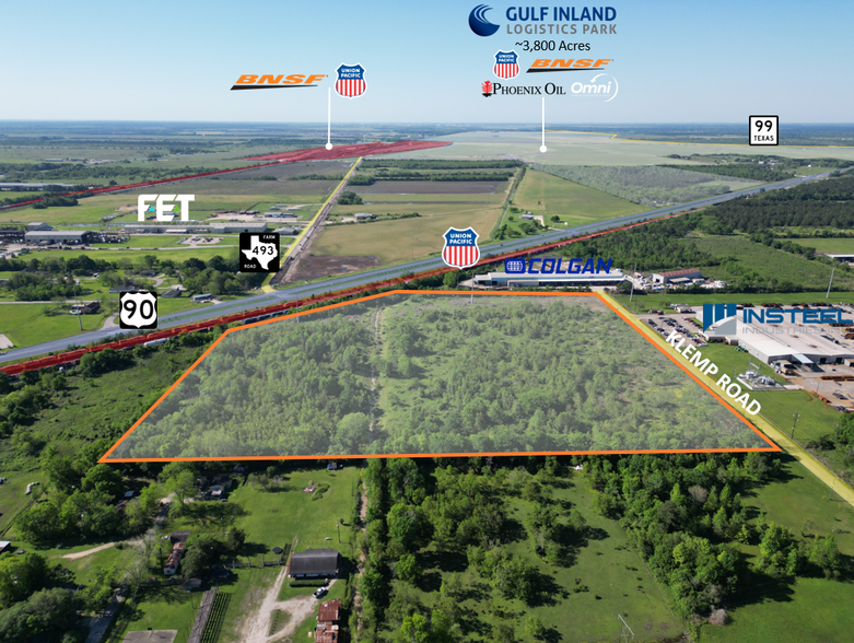 Klemp Rd & & Hwy 90, Dayton, TX for sale - Aerial - Image 3 of 4