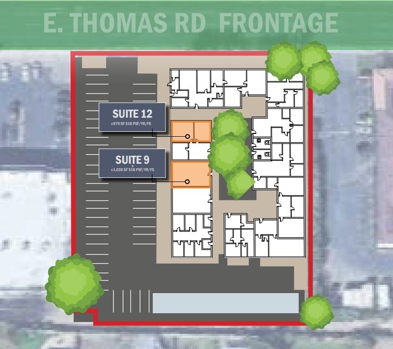 4643 E Thomas Rd, Phoenix, AZ to rent Site Plan- Image 1 of 1