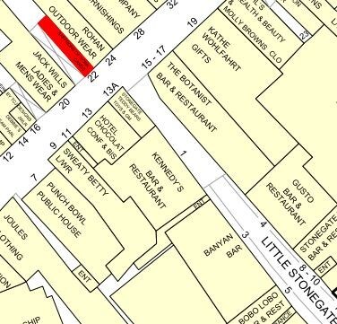22-24 Stonegate, York for sale Site Plan- Image 1 of 1
