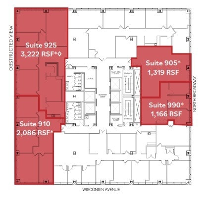 250 E Wisconsin Ave, Milwaukee, WI to rent Floor Plan- Image 1 of 1