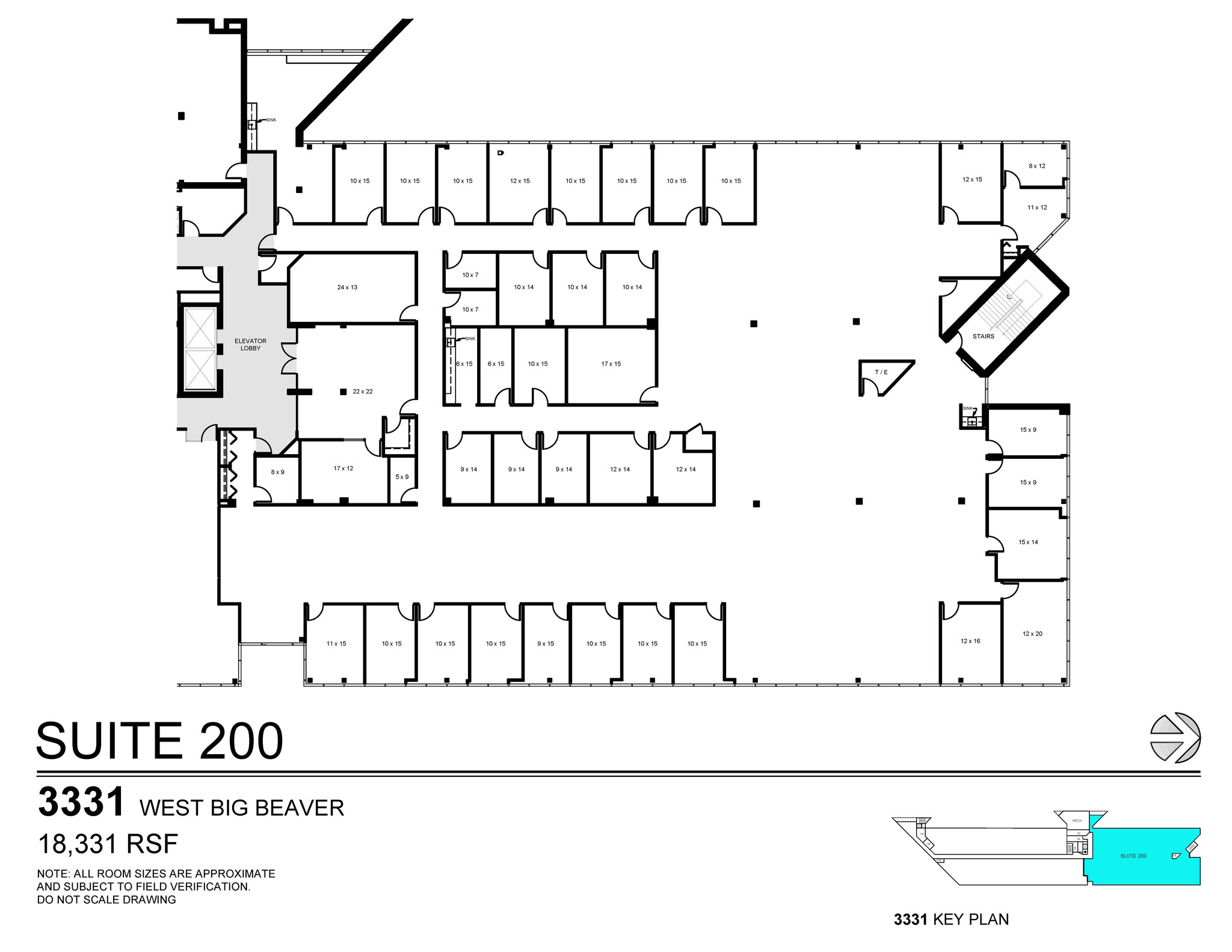 3155 W Big Beaver Rd, Troy, MI for rent Floor Plan- Image 1 of 1