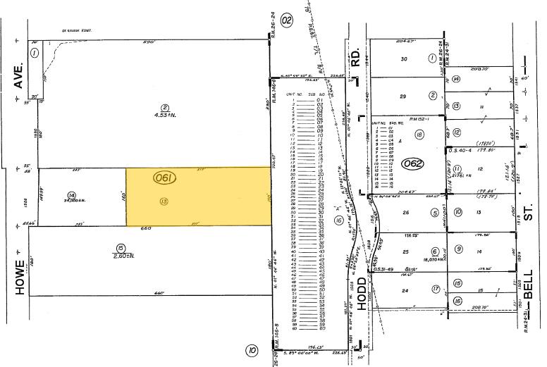 1510-1516 Howe Ave, Sacramento, CA for rent - Plat Map - Image 2 of 5