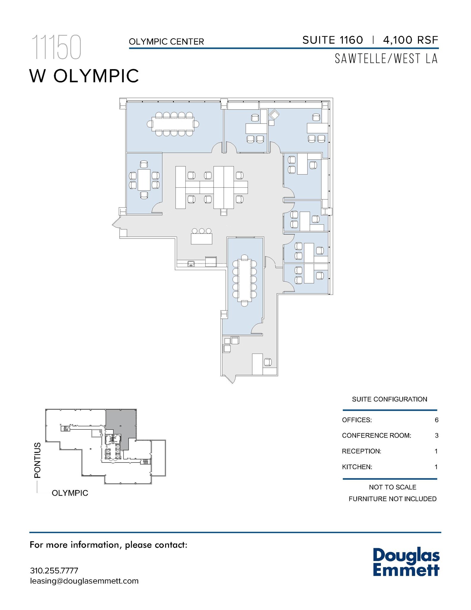 11150 W Olympic Blvd, Los Angeles, CA to rent Floor Plan- Image 1 of 1