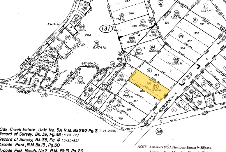 4445-4447 Auburn Blvd, Sacramento, CA for sale - Plat Map - Image 1 of 1