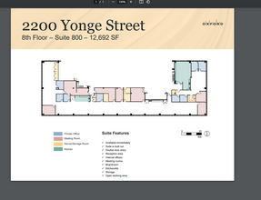 2200 Yonge St, Toronto, ON for rent Floor Plan- Image 1 of 1