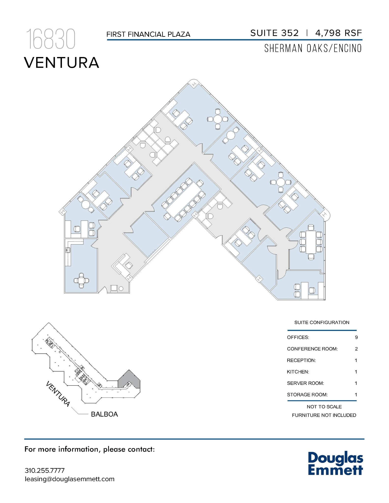 16830 Ventura Blvd, Encino, CA to rent Floor Plan- Image 1 of 1
