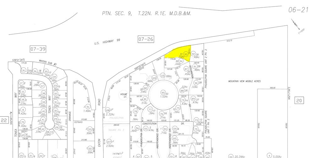 95 Declaration Dr, Chico, CA for rent - Plat Map - Image 1 of 1