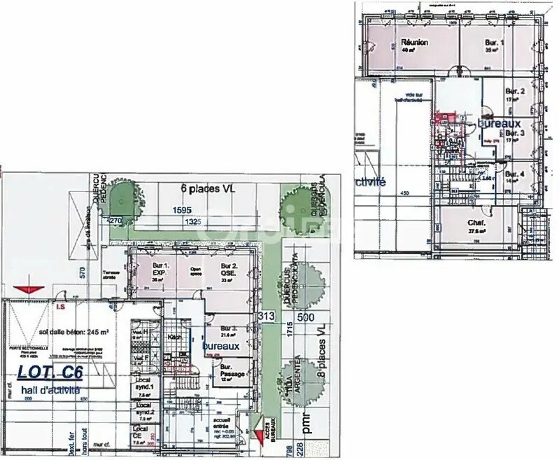 Light Industrial in Saint-Priest to rent Floor Plan- Image 1 of 3