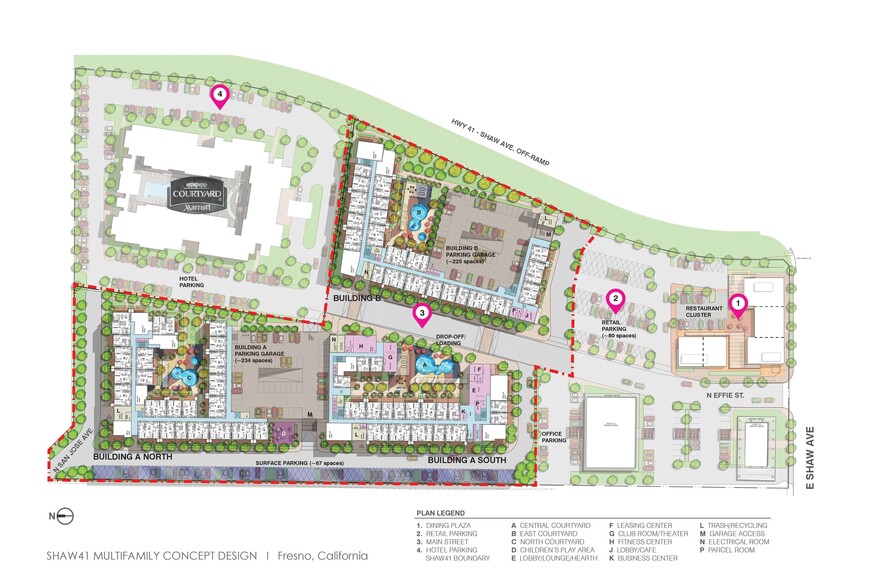 174 Shaw Avenue Ave, Fresno, CA for sale - Site Plan - Image 3 of 6