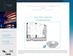 100 SE 2nd St, Miami, FL for rent Site Plan- Image 1 of 1