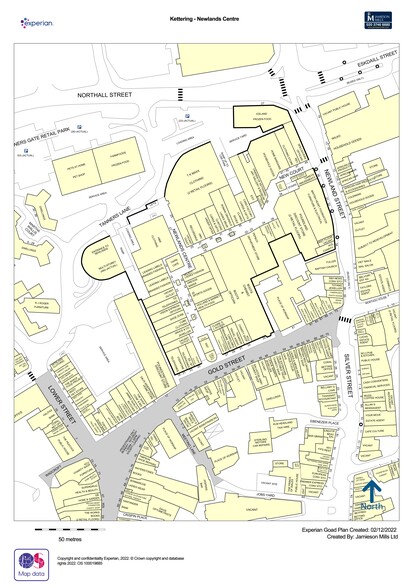 Gold St, Kettering for rent - Site Plan - Image 2 of 2