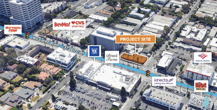 3100 Wilshire Blvd, Santa Monica, CA - aerial  map view